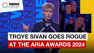 Troye Sivan goes rogue with Xrated ARIAs speech [upl. by Limber132]