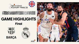 Barça  Real Madrid 8685 GAME HIGHLIGHTS  Playoff Final 2023 [upl. by Rosemarie633]