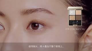 ルナソル LUNASOL EYE COLORATION 15 How To Use CH [upl. by Cavallaro367]