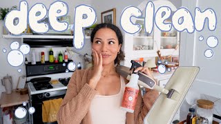 deep clean my entire home with me🫧  body doubling vlog [upl. by Tomasina]