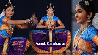 Praneeta Ramachandran Solo  Excerpts  Sridevi Nrithyalaya  Bharathanatyam Dance [upl. by Poucher627]