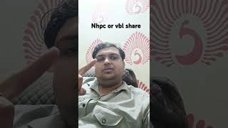 NHPC share  vbl share  stock market latest update  share market latest news [upl. by Enajyram]