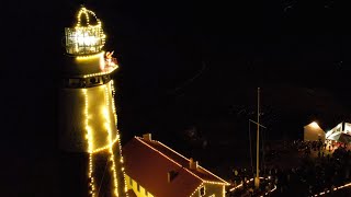 Montauk Point Lighthouse  Lighting The Lighthouse 2023 [upl. by Bostow297]