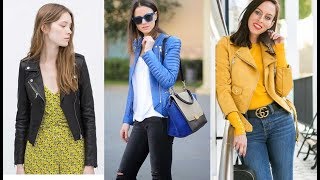 Cazadoras Mujer chaquetas Outfit 2018 [upl. by Gnot]