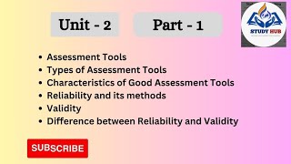 Bed 2nd semester  Assessment tools  Reliability Validity [upl. by Patnode]