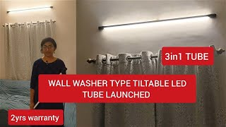 TILTABLE LED TUBE LIGHT WITH 3IN1 FUNCTION LAUNCHED LIVE INSTALLED VIDEO [upl. by Anemolif]