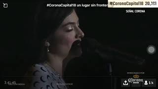 LORDE  Green Light Live Corona Capital 2018  CDMX [upl. by Fabiolas]