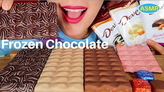 ASMR FROZEN CHOCOLATES MUKBANG얼린 초콜릿 리얼사운드 먹방CURIEASMR [upl. by Grim]