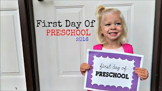 EMOTIONAL FIRST DAY OF PRESCHOOL [upl. by Laius]