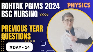 PGIMS Rohtak BSCNURSING 2024 Previous year questions pgimsrohtakbscnursing bscnursing nursing [upl. by Hsemin]