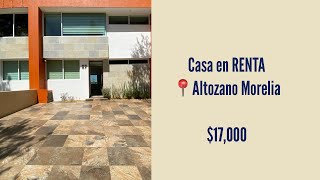 Casa en RENTA Altozano Morelia [upl. by Arahahs]