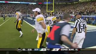 Super Bowl XL  Antwaan Randle Els 43 yard touchdown pass to Hines Ward [upl. by Faso]