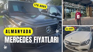 ALMANYADA MERCEDES BENZ FIYATLARI  G KLASSE FIYATI gklasse mercedes amg araba glc63 gle350 [upl. by Jankey]