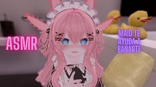 ASMR Tu Maid te Cuida  VRCHAT [upl. by Anovad]