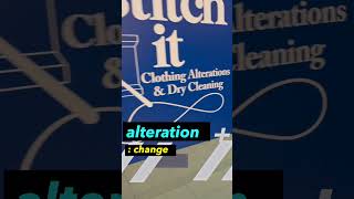 alteration  noun change vocabulary words wordlist real realworld alteration change [upl. by David]