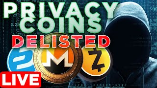 Privacy Coins Delisted  Monero ZCash Dash in Trouble [upl. by Augy505]