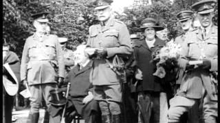 Earl Haig unveils Cameronians regimental memorial at Kelvingrove Museum Glasgow [upl. by Ecidnacal]