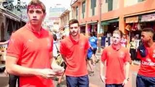 Arsenal visit Little India [upl. by Aikit]