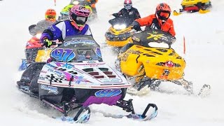 Racing Vintage Snowmobiles at the Most Fun Snowmobile Race Ever [upl. by Nnanaej]