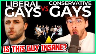 Conservative vs Liberal Gays  Hasanabi Reacts to Jubilee ft AustinShow [upl. by Ominoreg]