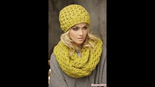 Вязаные Шапки Спицами  2019  Knitted Hats Knitting [upl. by Oiracam49]