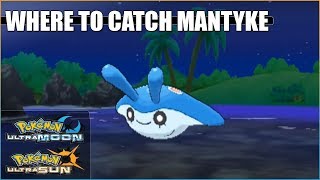 Where to catch Mantyke in Pokemon Ultra Sun and Ultra Moon [upl. by Arutnev639]