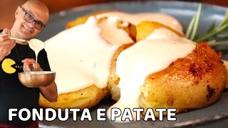 FONDUTA DI FORMAGGIO con le PATATE  RICETTA BONUS [upl. by Ahsikram]