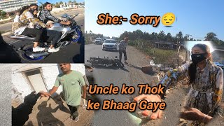 R15 ran away  after hitting uncle Somnath  160 Rider [upl. by Ahcsas]