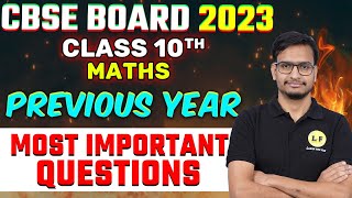 CBSE Board 2023  Class 10 Maths Previous Year Questions  Maths Most Important Questions [upl. by Aihsirt]