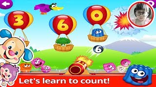 Laugh and Learn  Funny Food Math Kids Number game for Toddler  Learn Food amp Number with BongKidTV [upl. by Pauline]