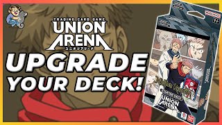 Starter Deck amp Main Set Upgrades for Jujutsu Kaisen  Union Arena [upl. by Fokos223]