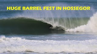 The best swell of winter in FRANCE Huge barrel fest in HOSSEGOR  Surf report  01 Febuary 2024 [upl. by Ultun623]