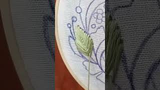 Best looking leaves embroidery for any composition [upl. by Ramses]