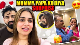 Mummy Papa Ko Diya SURPRISE😍  Sab Khush Hogye🧿  RAJATSWATIVLOGS [upl. by Eyks]