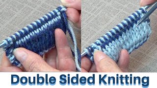 Double Sided Knitting [upl. by Carlen]