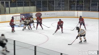 GOJHL  Strathroy Rockets vs Hamilton Kilty Bs [upl. by Oicnoel]