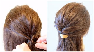 ♯78 簡単ヘアアレンジボブヘアのダブルくるりんぱハーフアップHow to Bob Hairstyle hair works ampSOL [upl. by Yelahc]