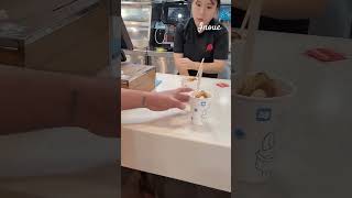 chocolate sundae from lotteria korea shorts sundaes korea asmr satisfying viralvideo inoued [upl. by Manville]