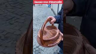 Panier décoration wood bois original concept idea gift cadeau diy souk siyara foryou [upl. by Alby]