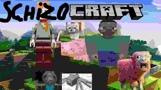 schizo craft extra schizophrenic version AI MINECRAFT [upl. by Mathe]