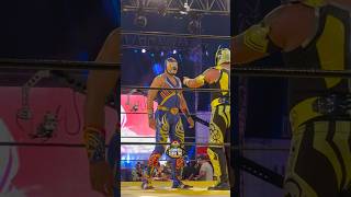 El Fiscal Hijo de Abismo Negro y Abismo Negro Jr se encontraron en un ring de LuchaLibreAAA [upl. by Estes]