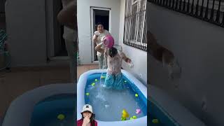 MAIN AIR DI KOLAM KECIL MAMA NAKAL ‼️shorts dubbing funny [upl. by Llerud93]