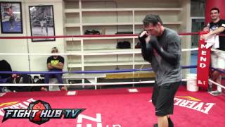 Gennady Golovkin vs Daniel Geale Geale shadow boxing workout [upl. by Esertak]