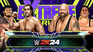 The Great Khali amp Giant Gonzalez vs Big Show amp Andre the Giant  Tag Team Ladder Match  WWE 2K24 [upl. by Jerusalem]