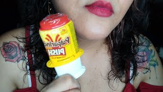 ASMR Probando un pulparindo push [upl. by Yojal]