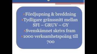 Ny kursplan i svenska som andraspåk grundläggande nivå VUX [upl. by Ecnarwal]