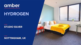 Room Type Silver Studio  Hydrogen  Student Accommodation in Nottingham  UK  amber [upl. by Adnahsed569]