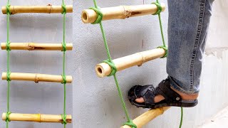 2 Ways Of Tying Constrictor Hitch Knot Rope Ladder DIY knots shorts [upl. by Enaenaj]