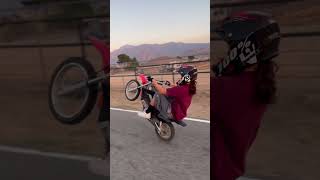 Longest wheelie on a 110 bikelife dirtbike crf110 [upl. by Lynda]