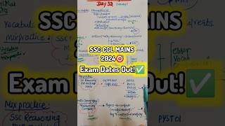 Mains Exam Dates Out🔥Target Your DREAM JOB✅🎯 ssc ssccgl sscmains mainsexamdate [upl. by Cleasta]